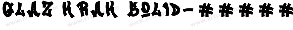Glaz Krak solid字体转换